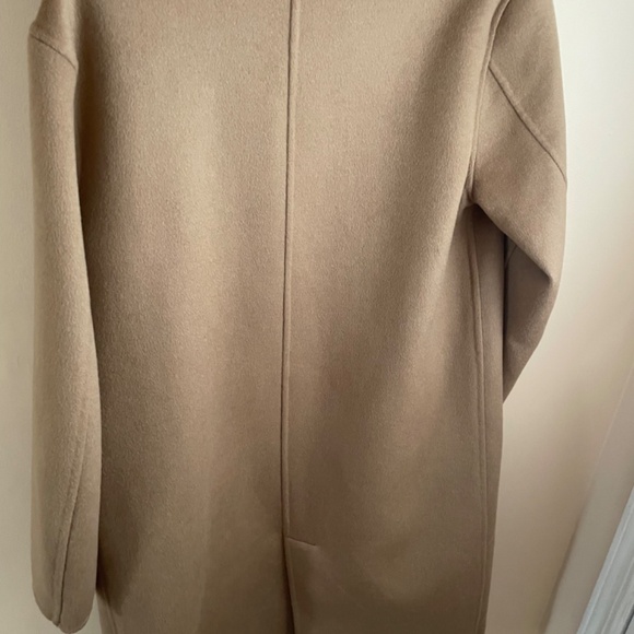 UNIQLO WOMEN'S DOUBLE FACE LONG COAT SIZE XS Tan-beige Wool Blend Coat - Picture 7 of 7